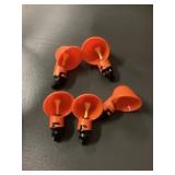 Orange Poultry Water Nipples