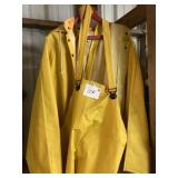 Yellow Waterproof Rain Suit with Hood