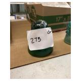 Green Glass Insulator with Dome Top