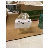 Glass Telephone Insulator with Clear Finish