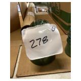 Green Glass Insulator with Dome Design