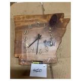 Wooden Wall Clock in Natural Finish