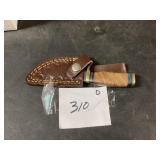 Handcrafted Knife with Leather Sheath
