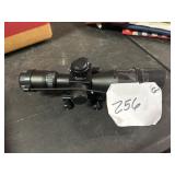 Compact Black Rifle Scope With Mount