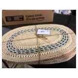 Four Braided Straw Placemats