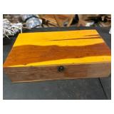 Wooden Storage Box With Brass Latch
