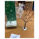 Village Frosted Bare Branch Tree