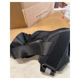Adjustable Black Dog Harness with Buckles