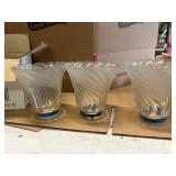 Three Frosted Glass Light Shades