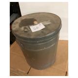 Metal Storage Drum with Contents