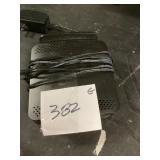Black Modem with Power Adapter