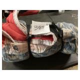 Patterned Sleeping Bag With Red Lining