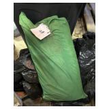 Green Canvas Bag with Metal Poles