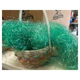 Easter Basket and Decorative Grass