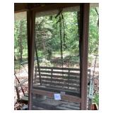 Two Brown Wooden Screen Doors