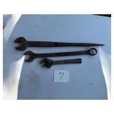 Three Assorted Wrenches