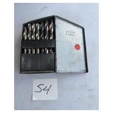 Metal Drill Bit Set in Steel Case