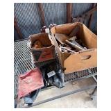 Tools and Nails in Boxes