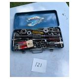 Metal Tap and Die Set in Blue Box