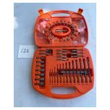 Orange Drill and Screwdriver Bit Set