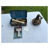 Fishing Gear Lot with Tackle and Scale