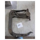 Rustic C-Clamp With Screw Adjustment