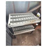 Plastic 2-Tier Storage Shelving Unit