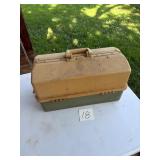 Plastic Fishing Tackle Box with Supplies