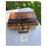 Vintage Tackle Box with Fishing Gear