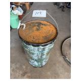 Metal Camo Bucket Deer Feeder
