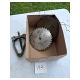 Circular Saw Blades and Clamp