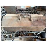 Rustic Metal Tool Box With Contents