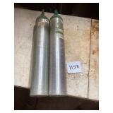 Two Lincare Oxygen Bottles, Unknown Condition