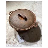 Rustic Cast Iron Dutch Oven With Lid