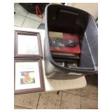 Tote with Assorted Picture Frames