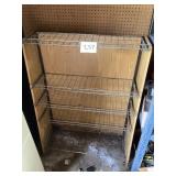 Metal and Wood Shelving Unit