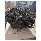 Tote Full of Assorted Cables and Cords