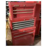 Red Benchtop and Craftsman Tool Chest
