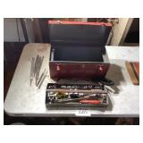 Metal Toolbox with Assorted Tools