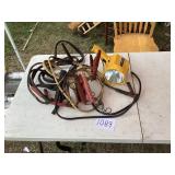 Jumper Cables and Work Light Set
