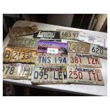 Vintage Arkansas License Plates