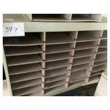 Metal Filing Cabinet With 32 Inserts