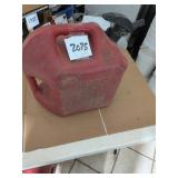Red Plastic Gasoline Container