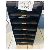 Metal Organizer and Crates Lot