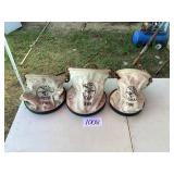Three Klein Tools Canvas Buckets