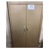 Metal Storage Cabinet With Contents