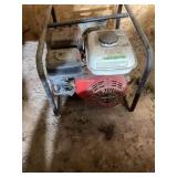 Gas-Powered Water Pump with Steel Frame