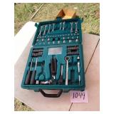 Complete Tool Set in Green Plastic Case