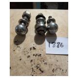 Three Metal Hitch Ball Mounts