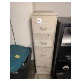Metal 5-Drawer Filing Cabinet